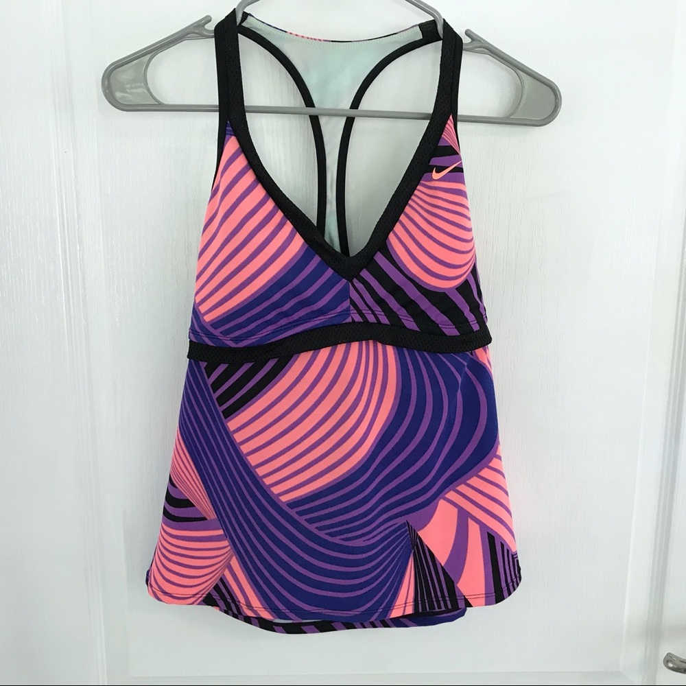 ✴️ NIKE Striped Racerback Athletic Tank SzM
